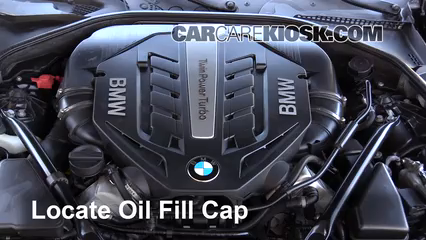 2014 BMW 650i xDrive Gran Coupe 4.4L V8 Turbo Oil Add Oil